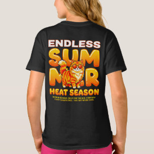 Camiseta Regalo de Gato de Verano para Niñas – Temporada de