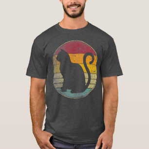 Camiseta Regalo de gato estilo retro vintage divertido 70s