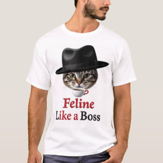 Camiseta Regalo de gato felino como un jefe