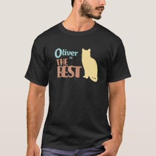 Camiseta Regalo de gato Oliver nombre Oliver gatito
