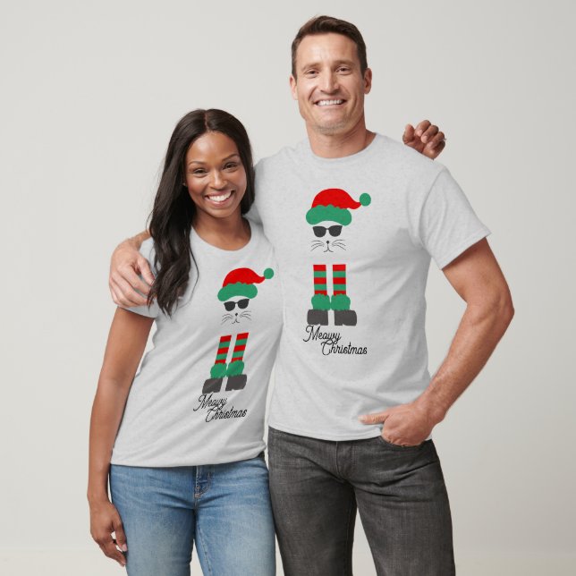 Camiseta Regalo de gato para Navidades burdos - Navidades M (Unisexo)