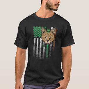 Camiseta Regalo de gato San Patricio Día de la Bandera Nort
