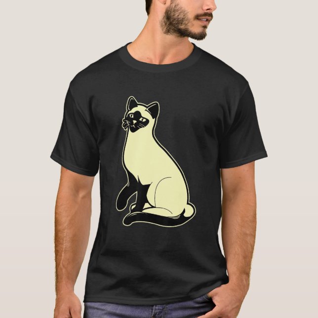 Camiseta Regalo de gato siamés (Anverso)