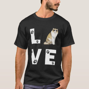 Camiseta Regalo de gatos de ragdoll con amor lindo gatos de