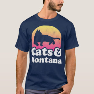 Camiseta Regalo de gatos y montana para niños hombres