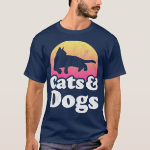 Camiseta Regalo de gatos y perros para hombres mujeres niño