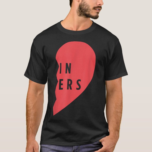 Camiseta Regalo de Gemelas  Conjunto de Corazones a Juego p (Anverso)