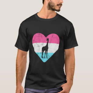 Camiseta Regalo De Girafa Retro Vintage Para Mujeres O Chic