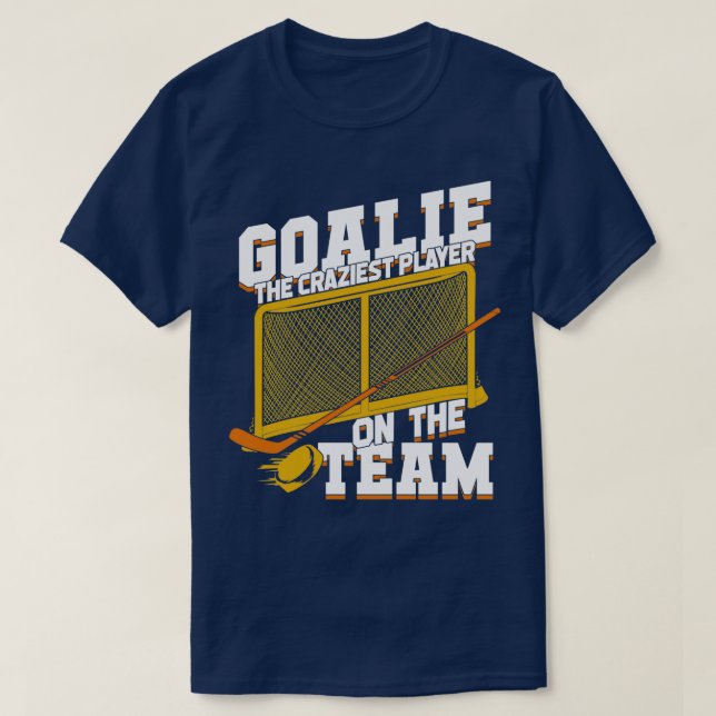 Camiseta Regalo de Goalie Netminder de hockey sobre hielo G (Diseño del anverso)