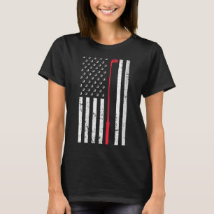 Camiseta Regalo de golf Bandera Americana para golfista 4 d