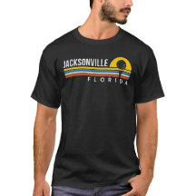 Regalo de golf de Jacksonville Florida Retro Sunse
