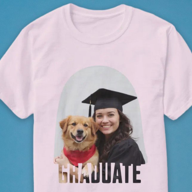 Camiseta Regalo de graduación de Arco de Foto personalizado (Custom Photo Graduate Arch Graduation Gift T-Shirt)