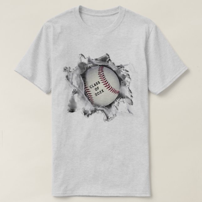 Camiseta Regalo de graduación de béisbol (Diseño del anverso)