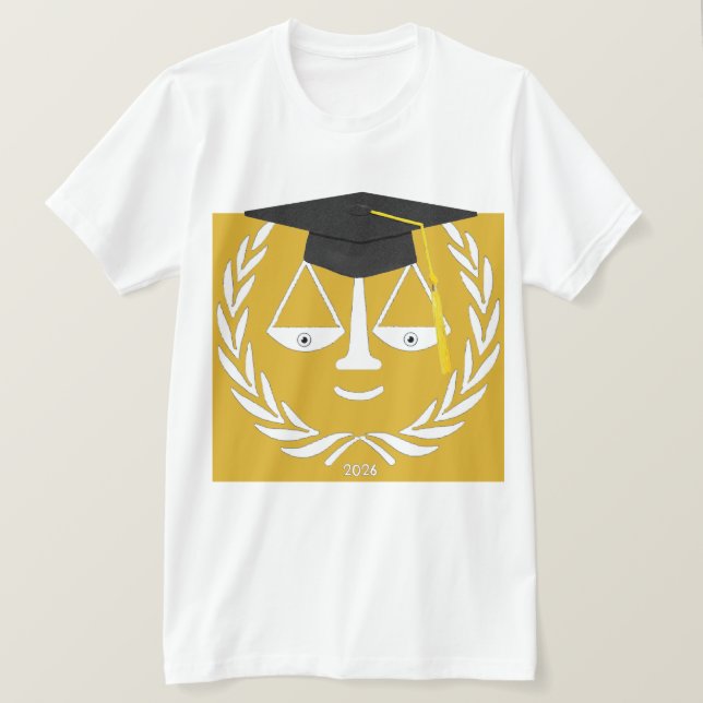 Camiseta Regalo de graduación de la Facultad de Derecho (Anverso del diseño)