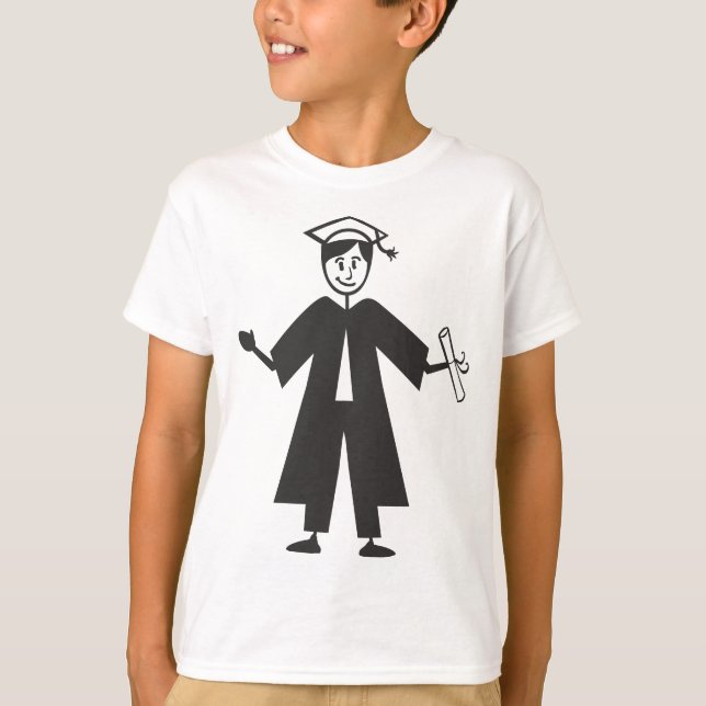 Camiseta regalo de graduación, graduado universitario, feli (Anverso)