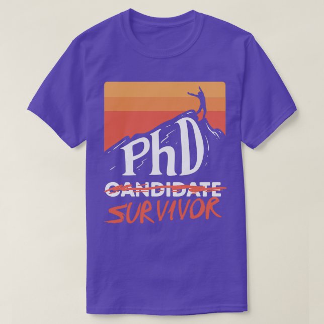 Camiseta Regalo de graduado para superviviente de candidato (Diseño del anverso)