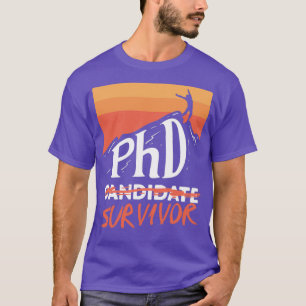 Camiseta Regalo de graduado para superviviente de candidato