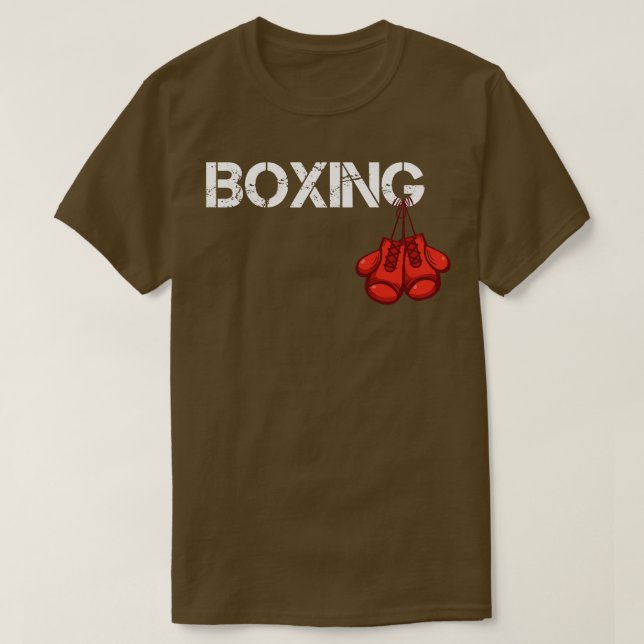 Camiseta Regalo de guantes colgantes de boxeo (Diseño del anverso)
