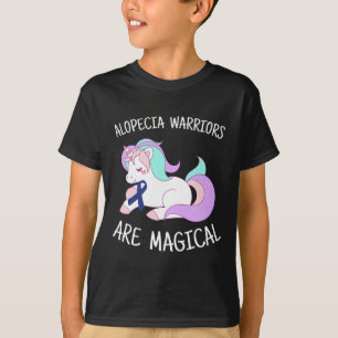 Camiseta Regalo de Guerrero de Alopecia de Unicornio