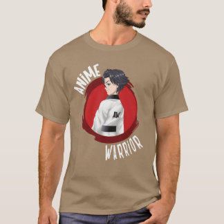 Camiseta Regalo de Guerrero de Anime Blanco