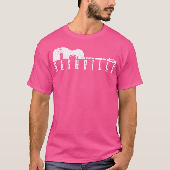 Camiseta Regalo de guitarra de Nashville Tennessee Country  (Anverso)
