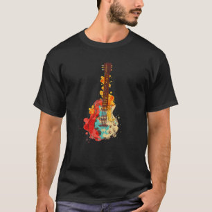 Camiseta Regalo De Guitarra Vintage Para Hombres Banda De M