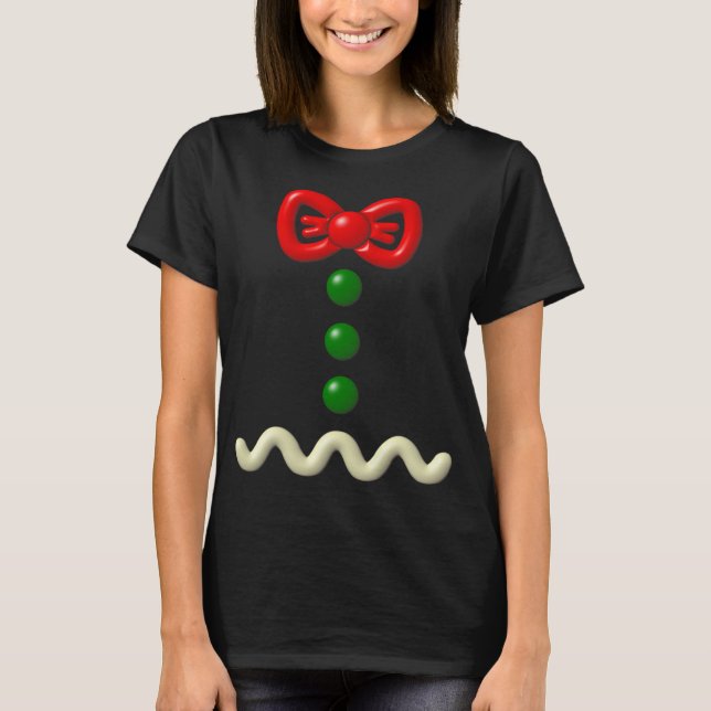 Camiseta Regalo de Halloween con traje de hombre de pan de  (Anverso)