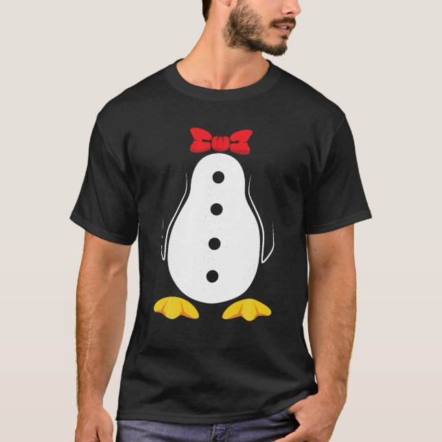 Camiseta Regalo de Halloween de Tuxedo con traje de pingüin (Anverso)