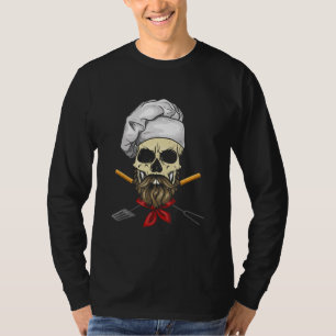 Camiseta Regalo de Halloween del Cocinero Maestro Chef Skul