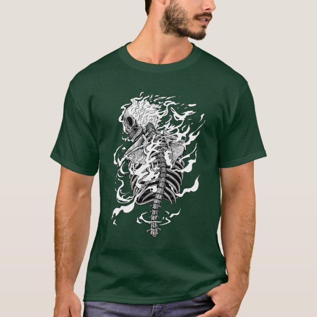 Camiseta Regalo de Halloween en torno al incendio (Anverso)