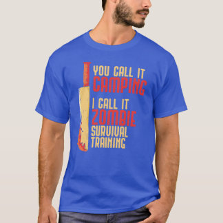Camiseta Regalo de Halloween espeluznante Camping Zombierai