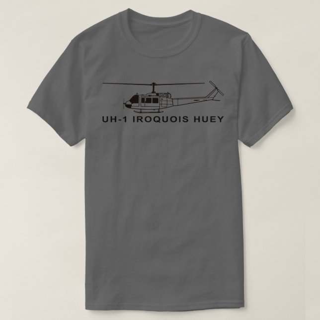 Camiseta Regalo de helicóptero militar UH1 Iroquois Huey (Diseño del anverso)