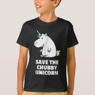 Camiseta Regalo de Hippo Lover  Hippo de Chubby Unicorn  Hi