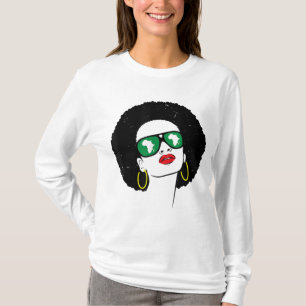 Camiseta Regalo de historia negra para mujeres afroamerican