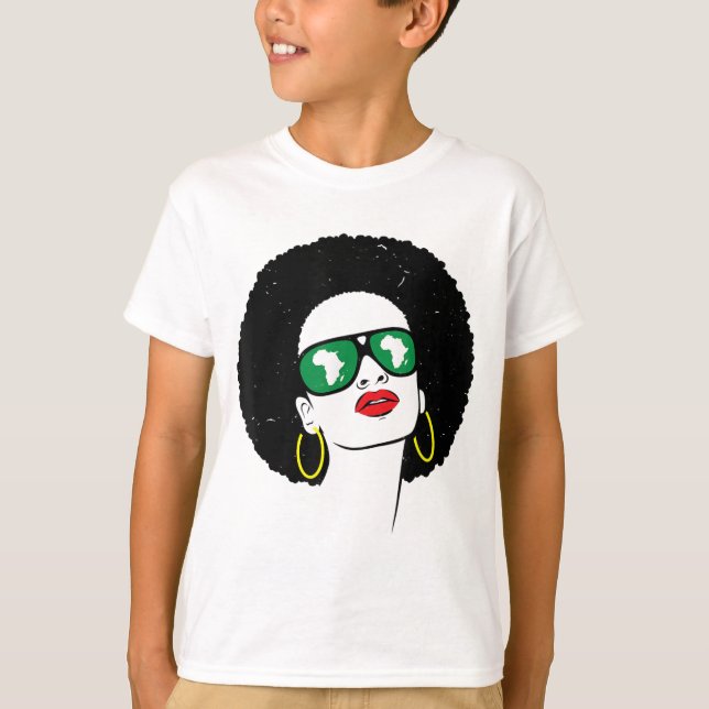 Camiseta Regalo de historia negra para mujeres afroamerican (Anverso)