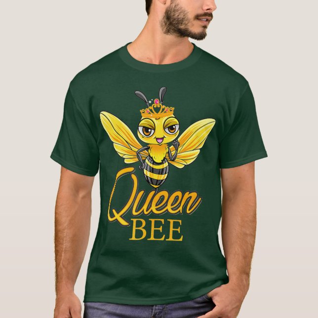 Camiseta Regalo de hive de miel de abeja de la reina (Anverso)
