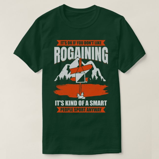 Camiseta Regalo de hobby Rogaines para la orientación de lo (Diseño del anverso)