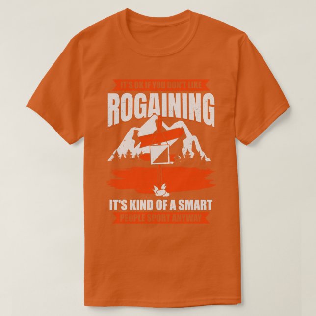 Camiseta Regalo de hobby Rogaines para la orientación de lo (Diseño del anverso)