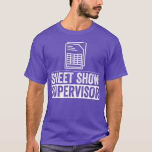 Camiseta Regalo de hoja de cálculo del supervisor del espec