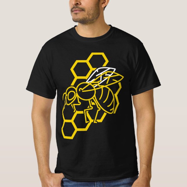 Camiseta Regalo de Honey Bee Lover - Honeycomb (Anverso)