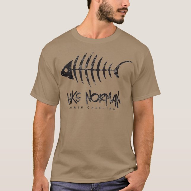 Camiseta Regalo de hueso de pescado del lago Norman LKN de  (Anverso)