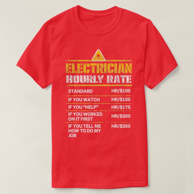 Camiseta Regalo de humor divertido por hora de Electicist (Diseño del anverso)