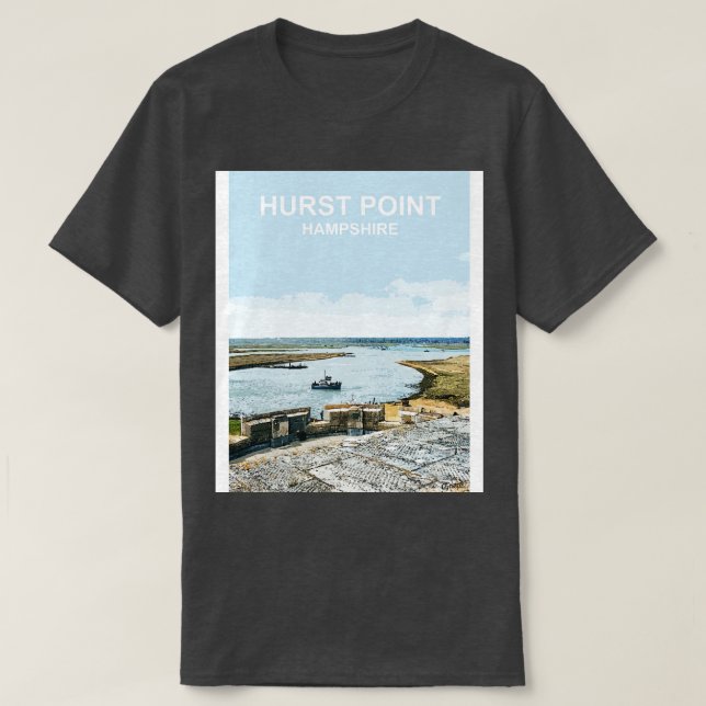 Camiseta Regalo de Hurst Point Hampshire Nueva publicación  (Diseño del anverso)