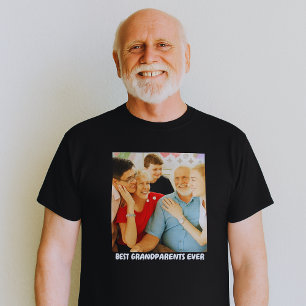 Camiseta Regalo de idea de foto de familia de abuelos lindo
