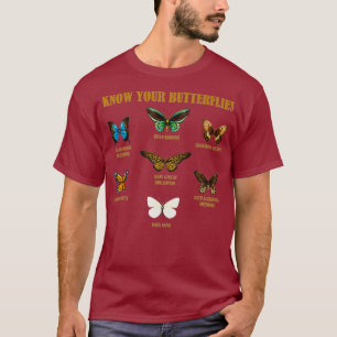 Camiseta Regalo de identificación de mariposa tipo retro