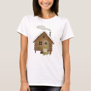 Camiseta Regalo de ilustración de rana en invierno Cottagec