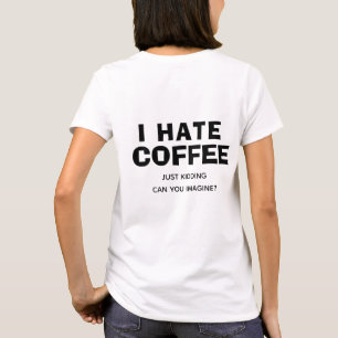 Camiseta Regalo de ilustración de taza floral personalizada