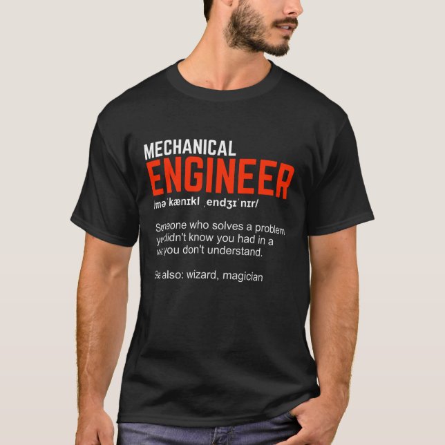 Camiseta Regalo de ingeniería de definición de ingeniero me (Anverso)