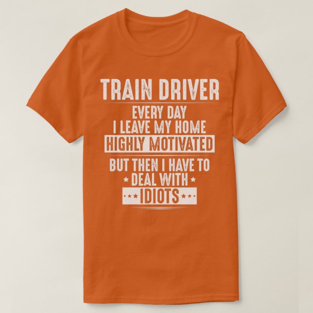 Camiseta Regalo de ingeniero de locomotoras para conductore (Diseño del anverso)
