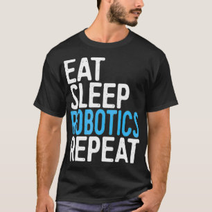 Camiseta Regalo de Ingeniero de Repetición de Robotics Slee